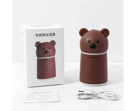 Увлажнитель воздуха Teddy Bear с арома-диффузором (lamp+fan) Коричневый