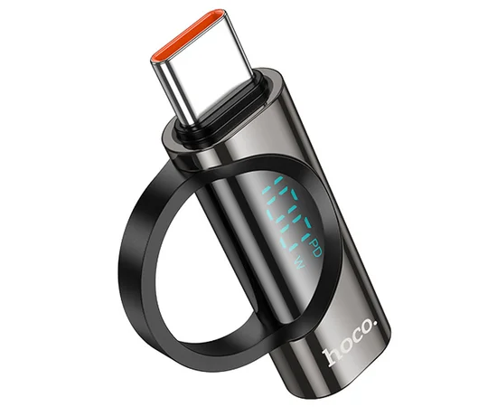 Перехідник Hoco UA32 Type-C male to Type-C female display adapter Black