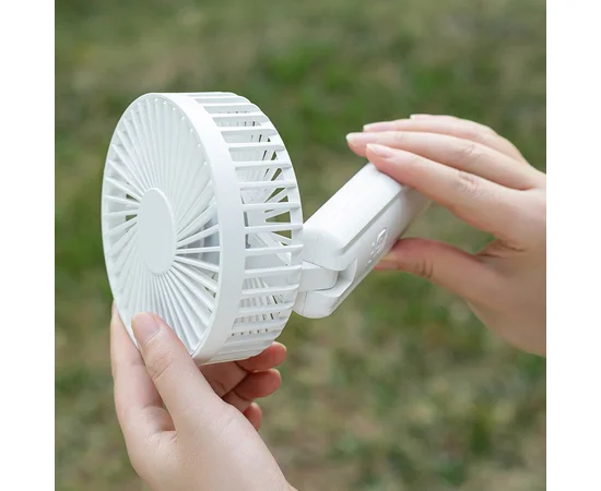 Портативний вентилятор K37 із затискачем 2000mAh White