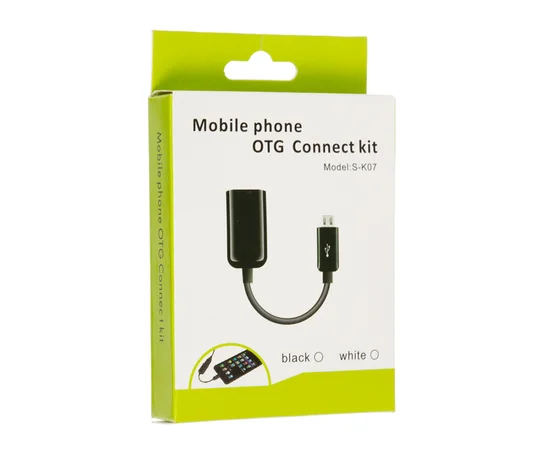 Переходник USB OTG - Micro USB S-k07 Черный