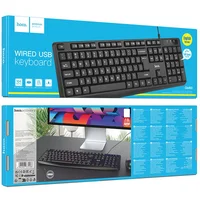 Проводная клавиатура Hoco GM60 Cool (English Version) Black
