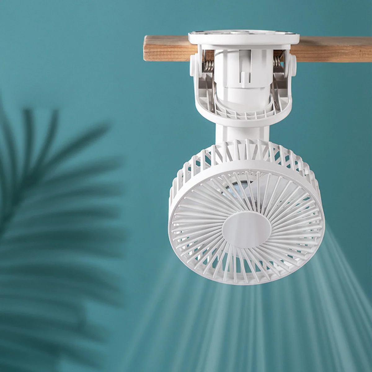 Портативный вентилятор K37 с зажимом 2000mAh White