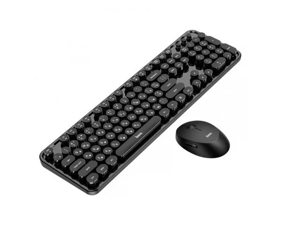 Набор клавиатура (кир.) + мышь Hoco DI25 Palladis 2.4G, беспроводной Черный