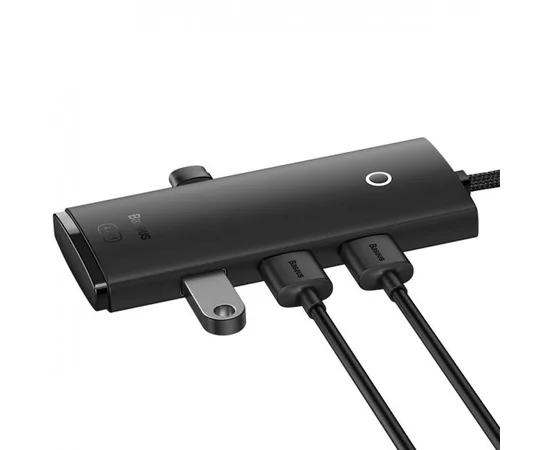 Переходник HUB Baseus Lite Series 4in1 (Type-C to 4xUSB 3.0) 1m (WKQX03) Black