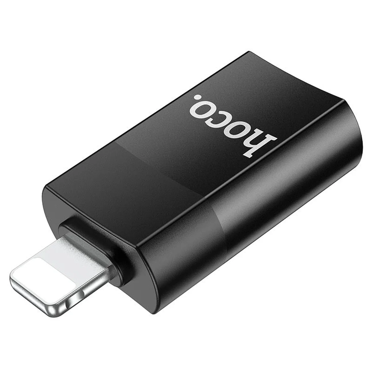 Переходник Hoco UA17 Lightning Male to USB Female USB2.0  Черный