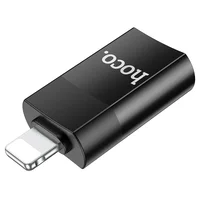 Переходник Hoco UA17 Lightning Male to USB Female USB2.0  Черный