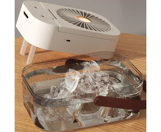 Настольный вентилятор Q7 с водяным охлаждением 3600 mAh White