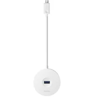 Переходник HUB Baseus Round Box Type-C to USB 3.0 + 3USB 2.0 (CAHUB-G) Белый