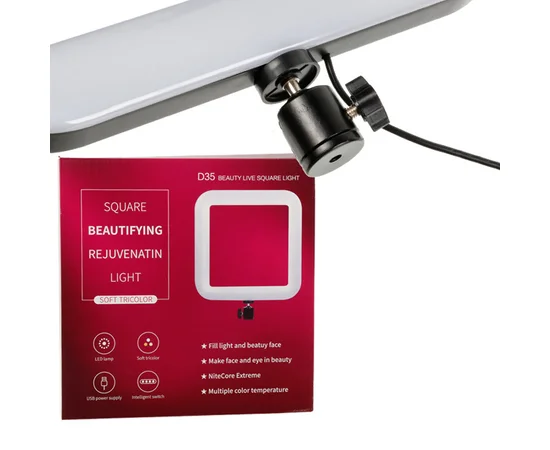 Кольцевая лампа D35 35см с держателем, без подставки Черный