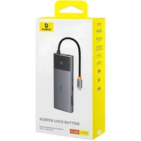 Переходник HUB Baseus Metal Gleam II OS 10in1 Dual Display (B00061800123-01) Cosmic Black