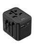 Сетевой универсальный переходник WIWU UA012 Warrior 12W + 1USB-A/1C Black