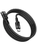 Переходник Hoco U107 Type-C male to Type-C female USB2.0 (1.2m) Black