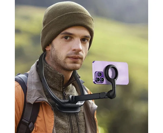 Держатель для телефона WIWU Wi-CH320 на шею магнитный Black