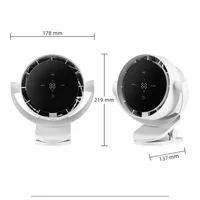 Настольный вентилятор F7 с зажимом 4000mAh White