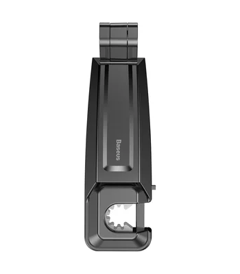 Автодержатель Baseus Backseat Vehicle Phone Hook, + крюк-вешалка Black