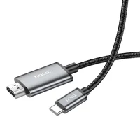 Переходник Hoco UA27 HD Type-C to HDMI (2m) Metal gray