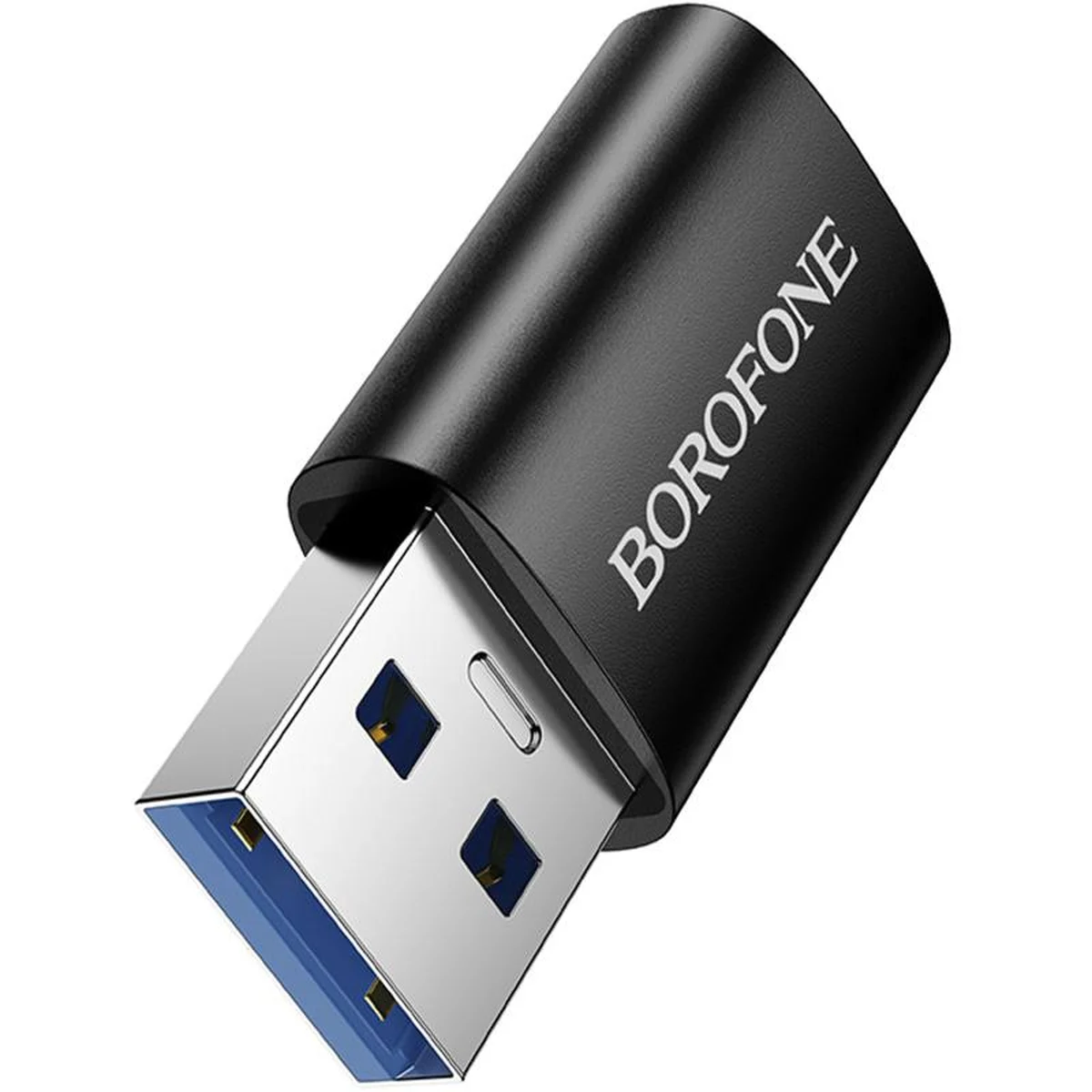 Переходник Borofone BV26B USB Male to Type-C Female USB3.0 Black
