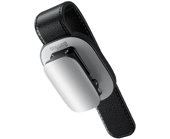 Держатель в машину для очков Baseus Platinum Vehicle (champing type) (ACYJN) Серебряный