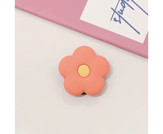 Держатель для телефона 3D Цветок/Оранжевый