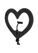 Кольцевая лампа Black Heart, d-18, 48 см Черный