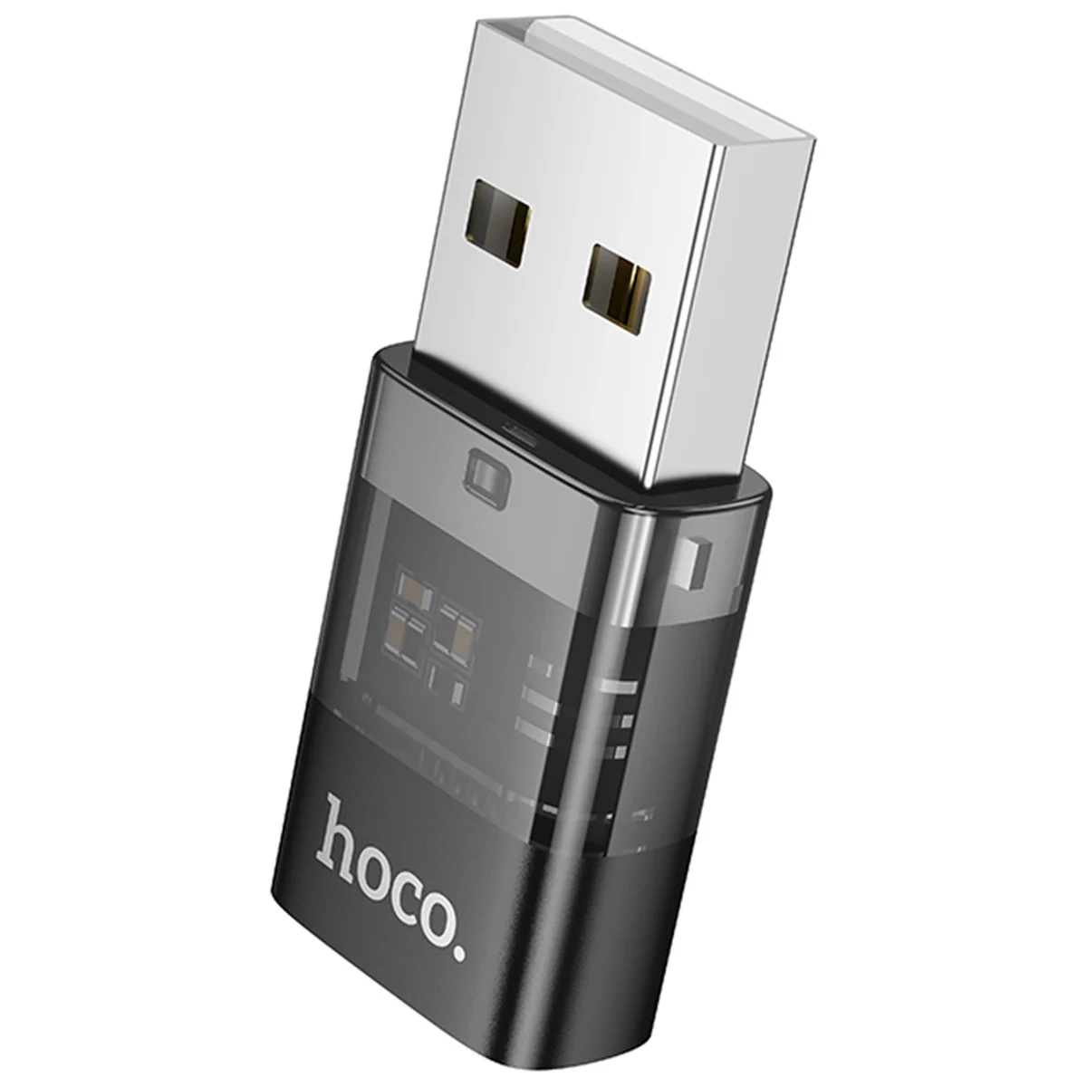 Переходник Hoco UA36C USB male to Type-C female USB2.0 Black