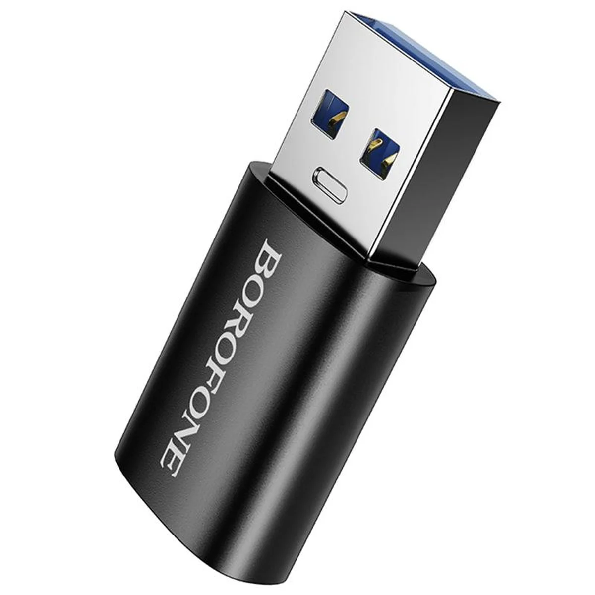 Переходник Borofone BV26B USB Male to Type-C Female USB3.0 Black