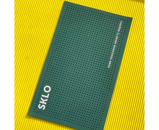 Антискользящий коврик SKLO для поклейки защиты экрана смартфонов Зеленый