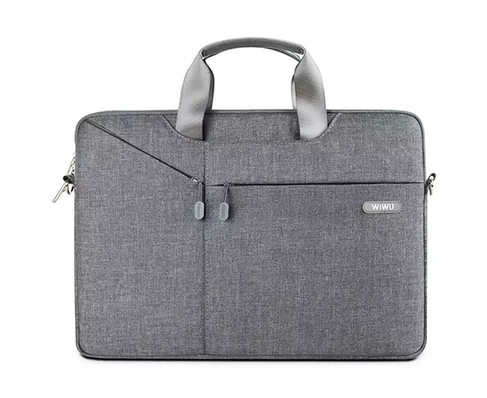 Сумка для ноутбука WIWU Gent Business handbag 15.4" Светло-серый