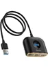 Переходник HUB Baseus Square round 4-in-1 UBS3.0 1m (CAHUB-AY) Black