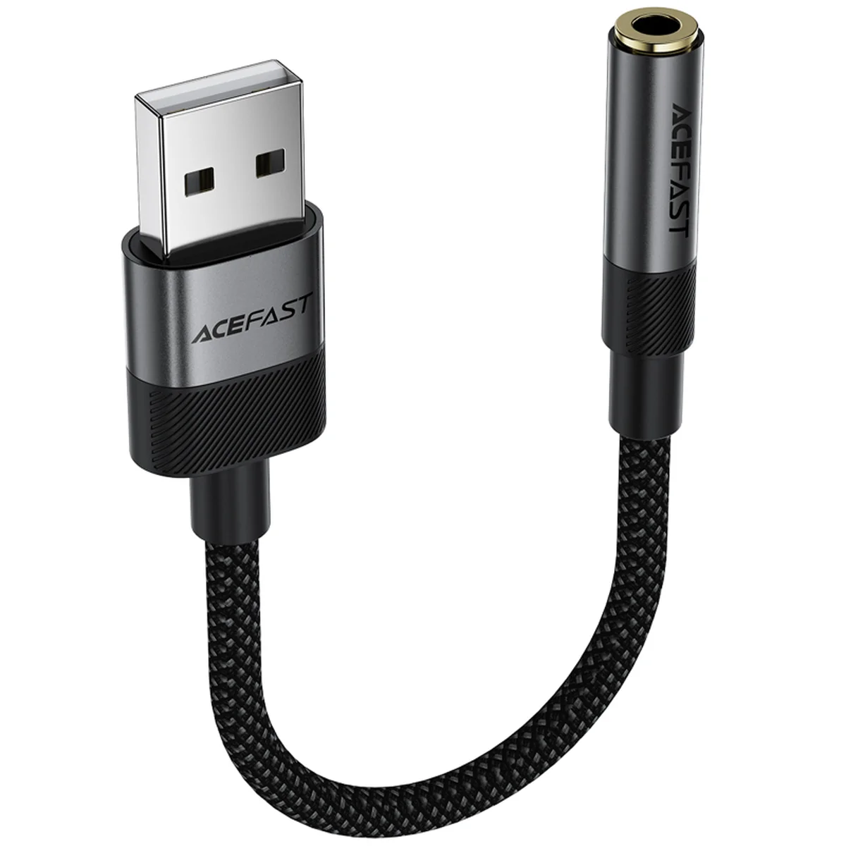Переходник Acefast J13 USB male to AUX 3.5mm female Black