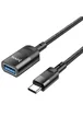 Переходник Hoco U107 Type-C male to USB female USB3.0 Black