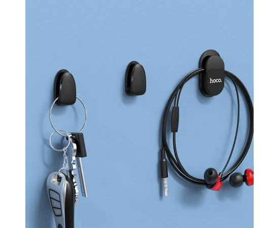 Универсальный держатель Hoco PH19 крючок Черный