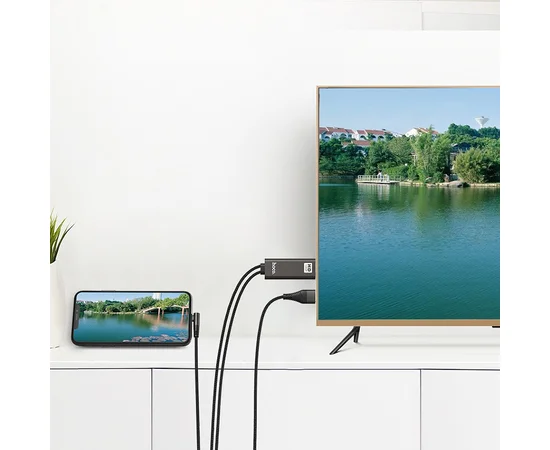 Переходник Hoco UA14 Lightning to HDMI Черный