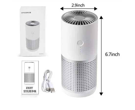 Очиститель воздуха в автомобиль A02 Type-C/5V USB White