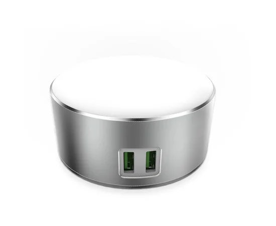 Led Лампа LDNIO A2208 (2.4W) (+2 USB) Серебряный