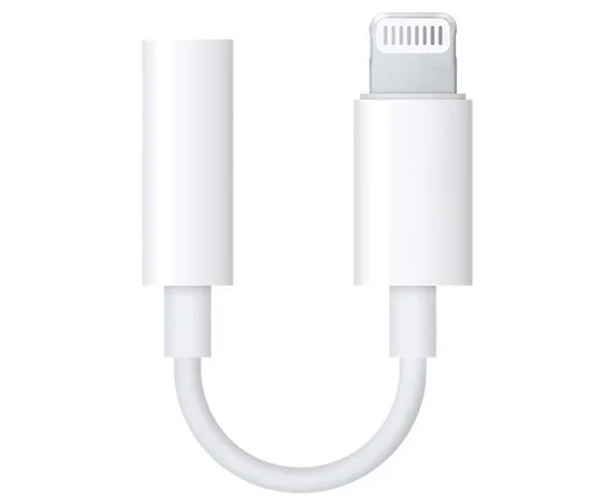 Переходник Lightning to 3.5 mm Jack Audio Adapter for Apple (AAA) (box) White