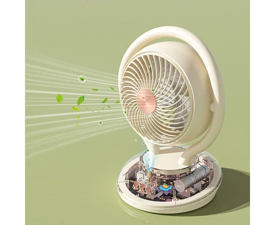 Настольный вентилятор F12 с отрицательной ионизацией 6000mAh White