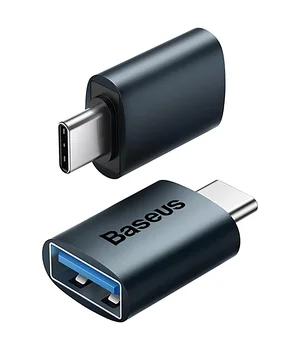 Переходник Baseus Ingenuity Series Mini Type-C to USB 3.1 (ZJJQ000001) Blue