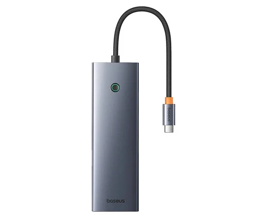 Переходник Baseus Hub UltraJoy 7-Port (Type-C to HDMI4K@60Hz+USB3.0*2+PD+SD/TF3.0+3.5mm) (B0005280) Slate Grey