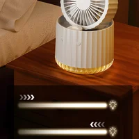 Настольный вентилятор Rapid Cooling 3in1 с водяным охлаждением и подсветкой 1200 mAh White