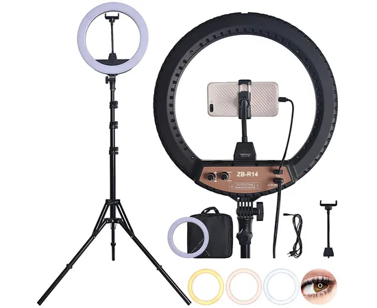 Кольцевая лампа RL-14 36 см, 360 диодов (с сумкой) Черный