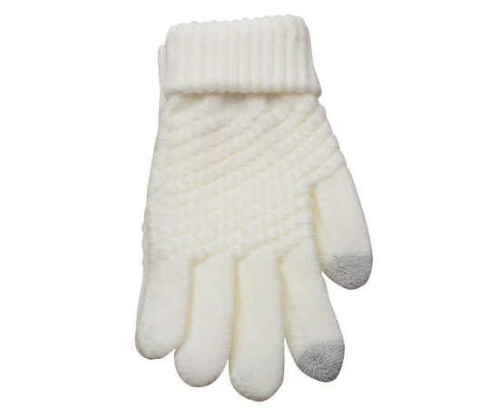 Перчатки сенсорные SHOU утепленные Белый