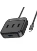 Переходник HUB Hoco HB31 Easy 4-in-1 (Type-C to USB3.0*4) (L=0.2m) Black