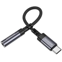 Переходник Borofone BV24 Graceful Type-C to 3.5mm Metal grey