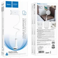 Підставка для телефону/планшета Hoco HD10 Bamboo lazy stand White