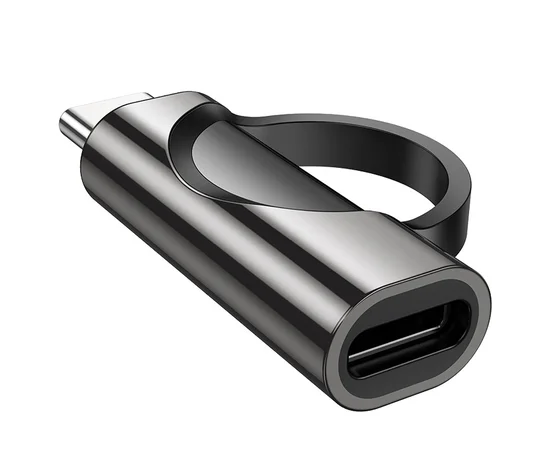 Перехідник Hoco UA32 Type-C male to Type-C female display adapter Black