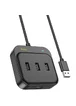 Переходник HUB Hoco HB35 Easy link 4-in-1 Gigabit Ethernet Adapter (USB to USB3.0*3+RJ45) (L=0.2M) Черный