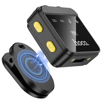 Петличный беспроводной микрофон Hoco L17 Dual-mic magnetic (Lightning/Type-C) Black