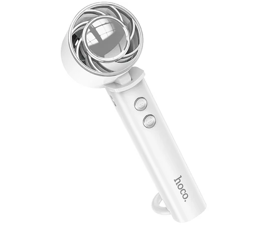 Портативный вентилятор Hoco HX61 Exquisite handheld folding fan 1200 mAh White