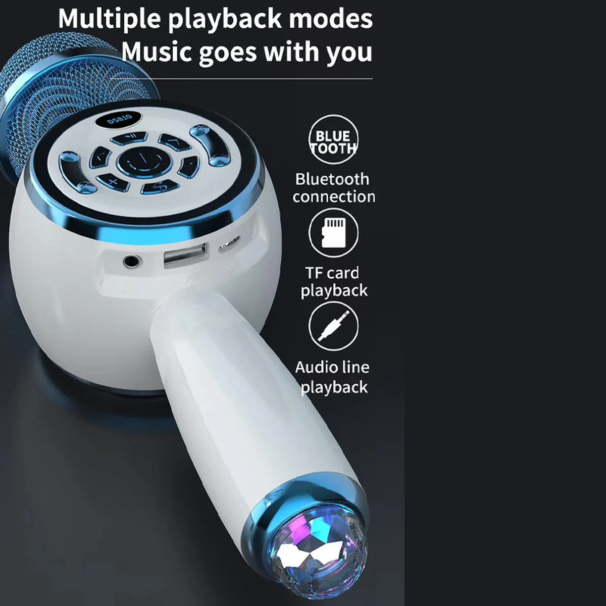 Караоке Микрофон-колонка DS810 Blue